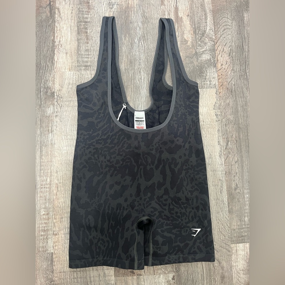 Gymshark Charcoal Camouflage Singlet